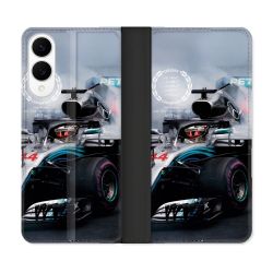 Housse Cuir Portefeuille Pour Samsung Galaxy S25 EDGE Formule 1 F1 Mercedes Petronas