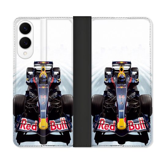 Housse Cuir Portefeuille Pour Samsung Galaxy S25 EDGE Formule 1 F1 Red Bull