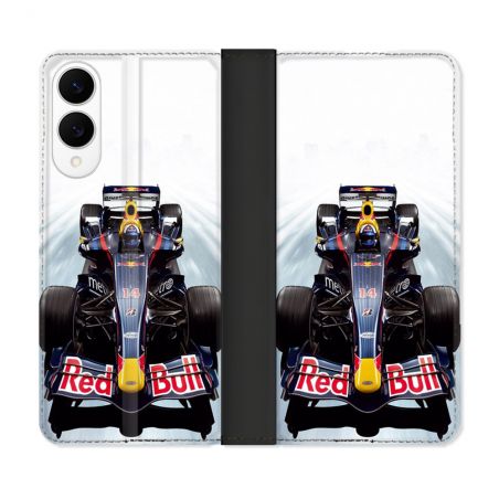 Housse Cuir Portefeuille Pour Samsung Galaxy S25 EDGE Formule 1 F1 Red Bull