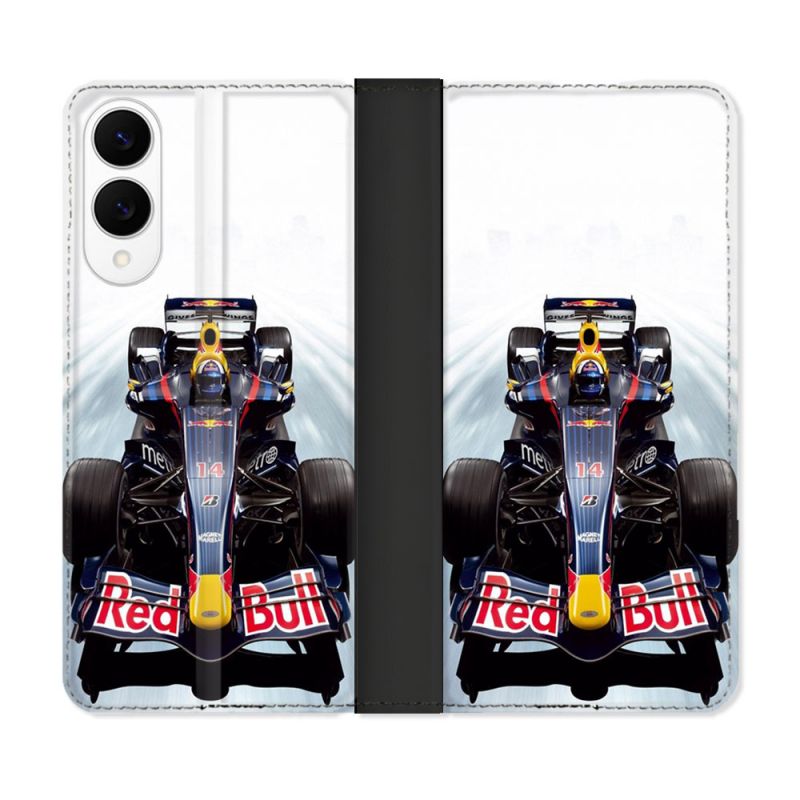 Housse Cuir Portefeuille Pour Samsung Galaxy S25 EDGE Formule 1 F1 Red Bull