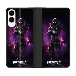 Housse Cuir Portefeuille Pour Samsung Galaxy S25 EDGE Fortnite Raven