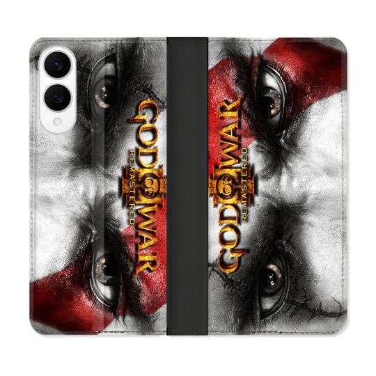 Housse Cuir Portefeuille Pour Samsung Galaxy S25 EDGE God Of War GOW