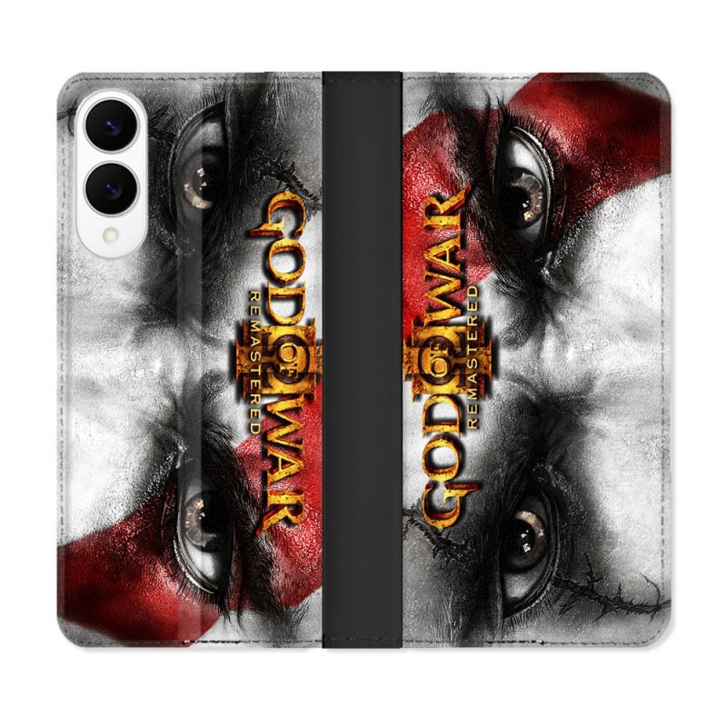 Housse Cuir Portefeuille Pour Samsung Galaxy S25 EDGE God Of War GOW