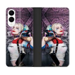 Housse Cuir Portefeuille Pour Samsung Galaxy S25 EDGE Harley Quinn Batte