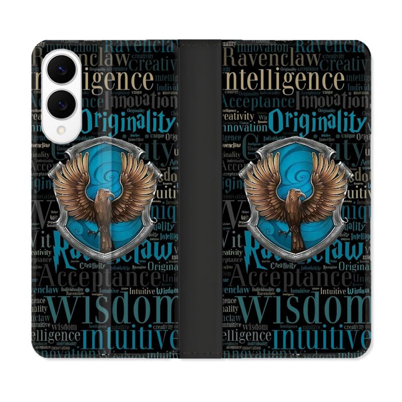 Housse Cuir Portefeuille Pour Samsung Galaxy S25 EDGE Harry Potter Serdaigle
