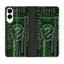 Housse Cuir Portefeuille Pour Samsung Galaxy S25 EDGE Harry Potter Serpentar