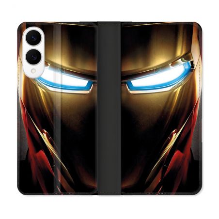 Housse Cuir Portefeuille Pour Samsung Galaxy S25 EDGE Iron Man Casque