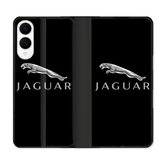 Housse Cuir Portefeuille Pour Samsung Galaxy S25 EDGE Jaguar