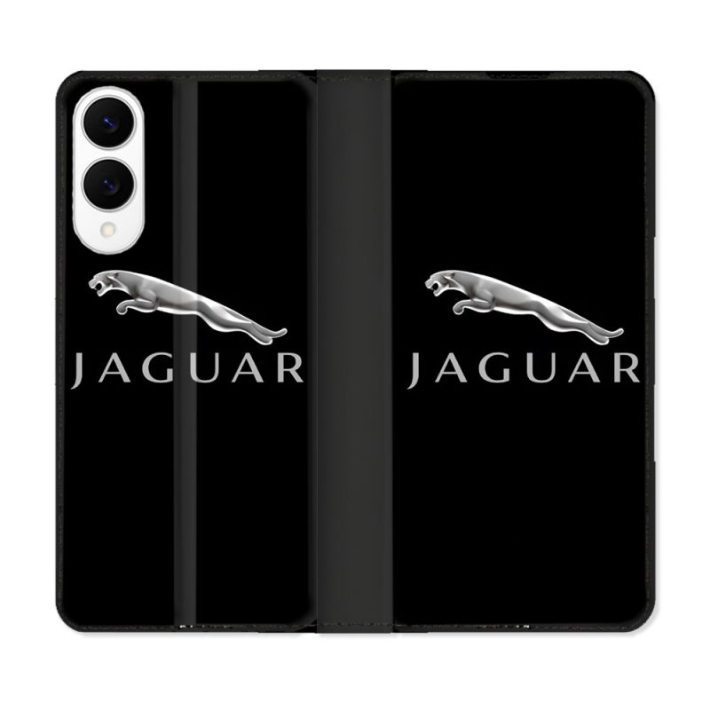 Housse Cuir Portefeuille Pour Samsung Galaxy S25 EDGE Jaguar