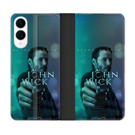 Housse Cuir Portefeuille Pour Samsung Galaxy S25 EDGE John Wick