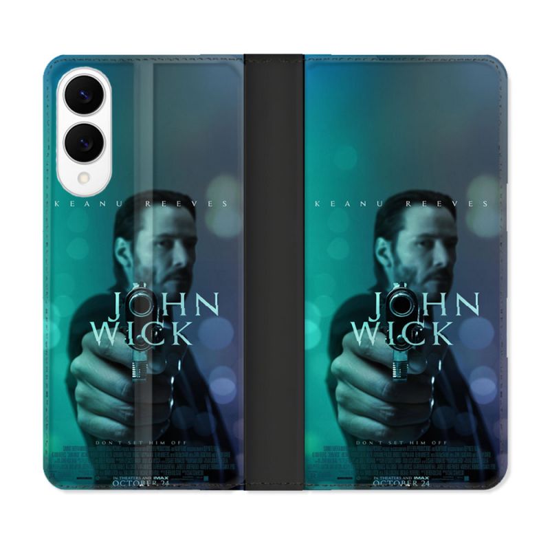 Housse Cuir Portefeuille Pour Samsung Galaxy S25 EDGE John Wick
