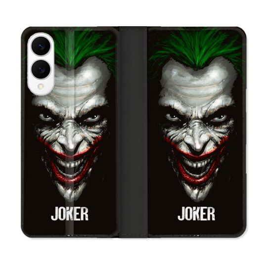 Housse Cuir Portefeuille Pour Samsung Galaxy S25 EDGE Joker Noir