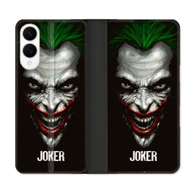 Housse Cuir Portefeuille Pour Samsung Galaxy S25 EDGE Joker Noir