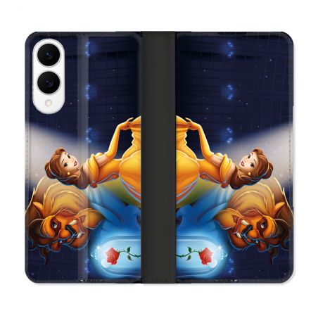 Housse Cuir Portefeuille Pour Samsung Galaxy S25 EDGE La Belle et La Bête