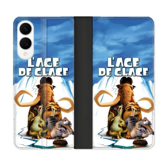 Housse Cuir Portefeuille Pour Samsung Galaxy S25 EDGE L'âge de Glace Affiche