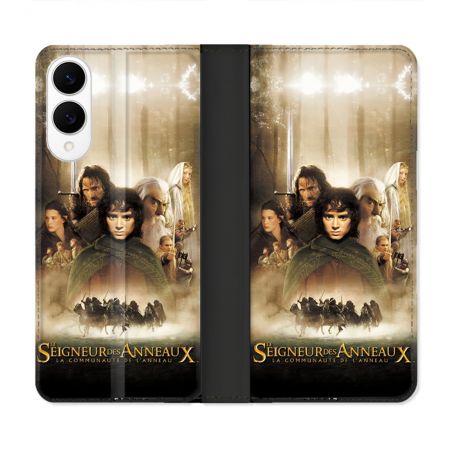 Housse Cuir Portefeuille Pour Samsung Galaxy S25 EDGE Le seigneur Des Anneaux Affiche