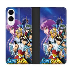 Housse Cuir Portefeuille Pour Samsung Galaxy S25 EDGE Les Chevaliers Du Zodiaque