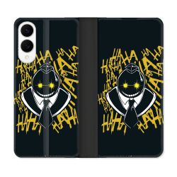 Housse Cuir Portefeuille Pour Samsung Galaxy S25 EDGE Manga Assassination Classroom Kuro Noir