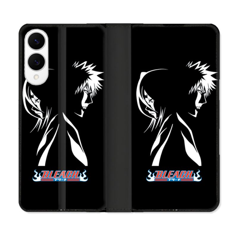 Housse Cuir Portefeuille Pour Samsung Galaxy S25 EDGE Manga Bleach Duo
