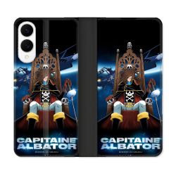 Housse Cuir Portefeuille Pour Samsung Galaxy S25 EDGE Manga Capitaine Albator