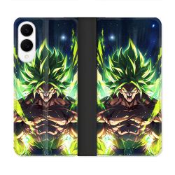 Housse Cuir Portefeuille Pour Samsung Galaxy S25 EDGE Manga Dragon Ball Broly
