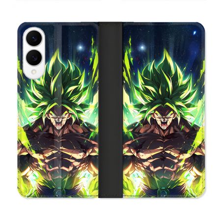 Housse Cuir Portefeuille Pour Samsung Galaxy S25 EDGE Manga Dragon Ball Broly