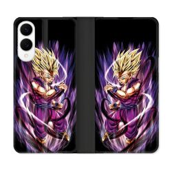 Housse Cuir Portefeuille Pour Samsung Galaxy S25 EDGE Manga Dragon Ball Sangohan Violet