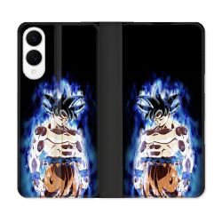 Housse Cuir Portefeuille Pour Samsung Galaxy S25 EDGE Manga Dragon Ball Sangoku Noir