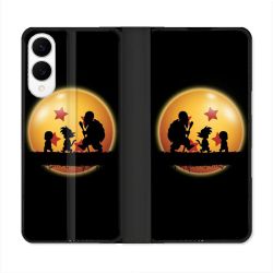 Housse Cuir Portefeuille Pour Samsung Galaxy S25 EDGE Manga Dragon Ball Vintage
