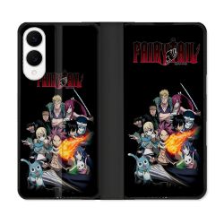 Housse Cuir Portefeuille Pour Samsung Galaxy S25 EDGE Manga Fairy Tail Logo Team