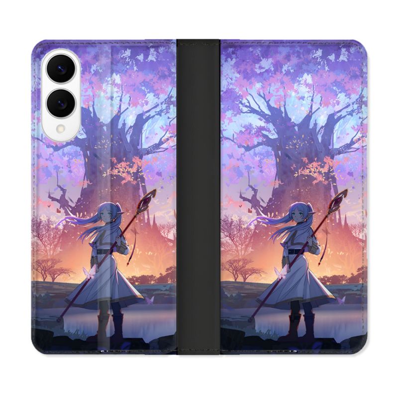 Housse Cuir Portefeuille Pour Samsung Galaxy S25 EDGE Manga Frieren