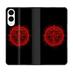 Housse Cuir Portefeuille Pour Samsung Galaxy S25 EDGE Manga Fullmetal Alchemist Logo