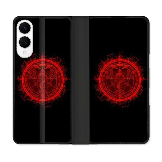 Housse Cuir Portefeuille Pour Samsung Galaxy S25 EDGE Manga Fullmetal Alchemist Logo