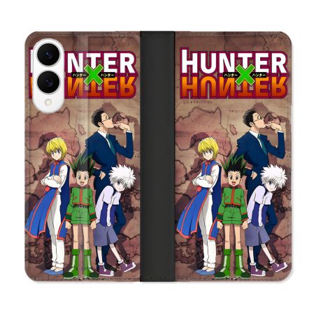 Housse Cuir Portefeuille Pour Samsung Galaxy S25 EDGE Manga Hunter X Hunter Vintage