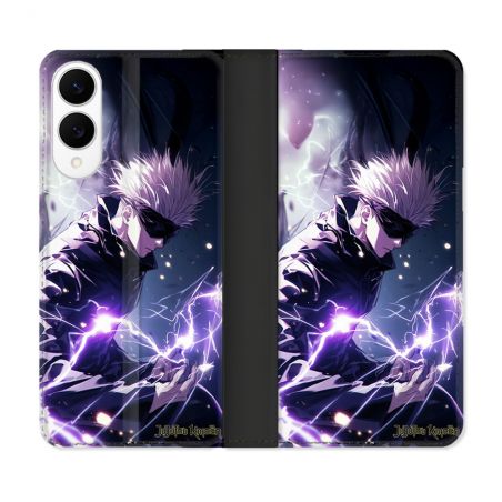 Housse Cuir Portefeuille Pour Samsung Galaxy S25 EDGE Manga Jujutsu Kaisen Gojo Saturo