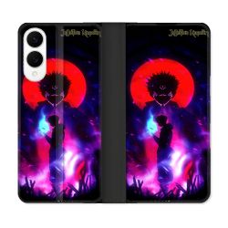 Housse Cuir Portefeuille Pour Samsung Galaxy S25 EDGE Manga Jujutsu Kaisen Itadori Sukuna