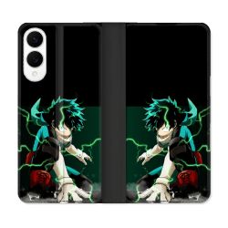 Housse Cuir Portefeuille Pour Samsung Galaxy S25 EDGE Manga My Hero Academia Deku