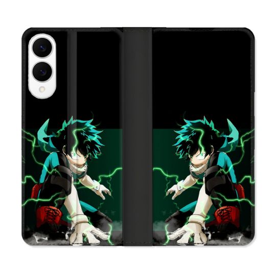 Housse Cuir Portefeuille Pour Samsung Galaxy S25 EDGE Manga My Hero Academia Deku