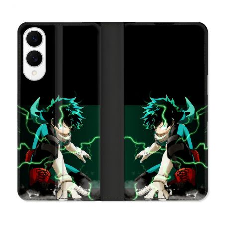 Housse Cuir Portefeuille Pour Samsung Galaxy S25 EDGE Manga My Hero Academia Deku