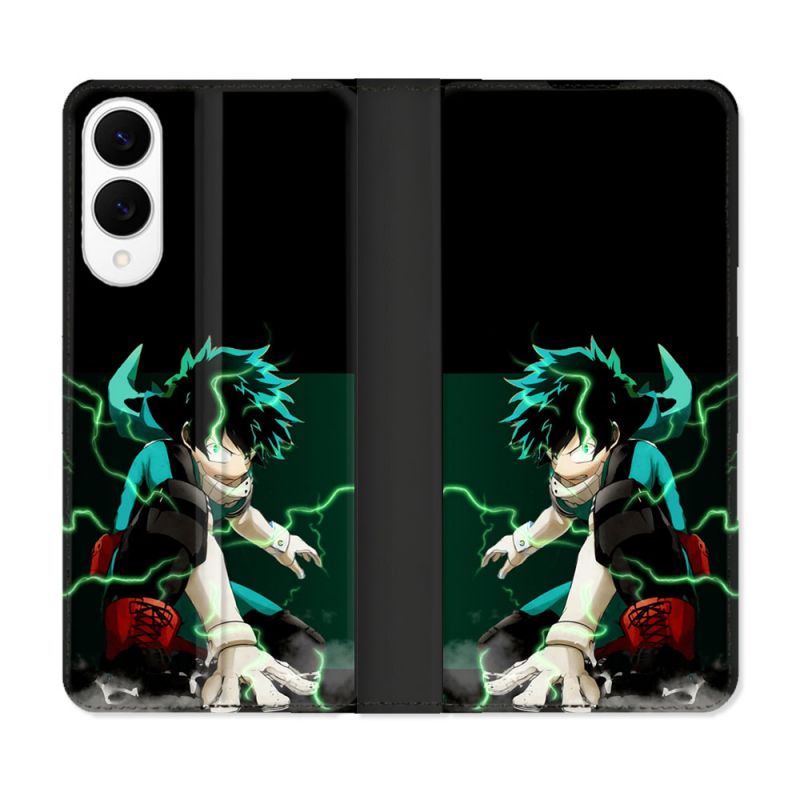 Housse Cuir Portefeuille Pour Samsung Galaxy S25 EDGE Manga My Hero Academia Deku