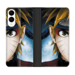 Housse Cuir Portefeuille Pour Samsung Galaxy S25 EDGE Manga Naruto Blanc