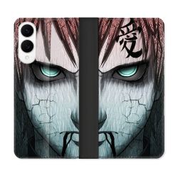 Housse Cuir Portefeuille Pour Samsung Galaxy S25 EDGE Manga Naruto Gaara