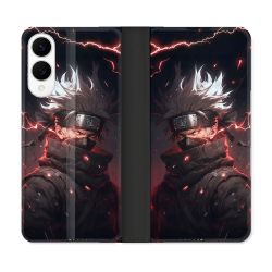 Housse Cuir Portefeuille Pour Samsung Galaxy S25 EDGE Manga Naruto Kakashi