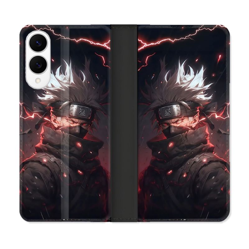 Housse Cuir Portefeuille Pour Samsung Galaxy S25 EDGE Manga Naruto Kakashi