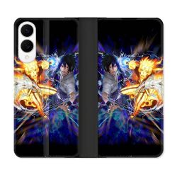 Housse Cuir Portefeuille Pour Samsung Galaxy S25 EDGE Manga Naruto VS