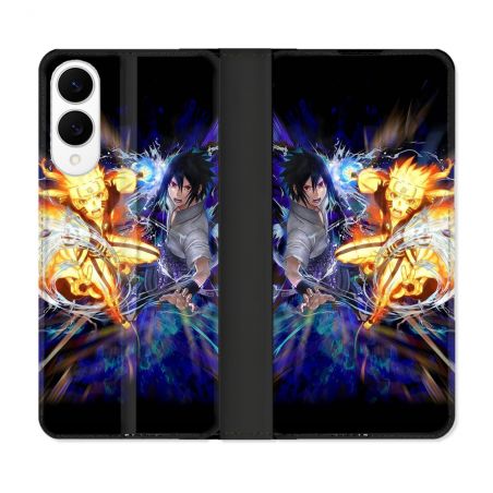 Housse Cuir Portefeuille Pour Samsung Galaxy S25 EDGE Manga Naruto VS