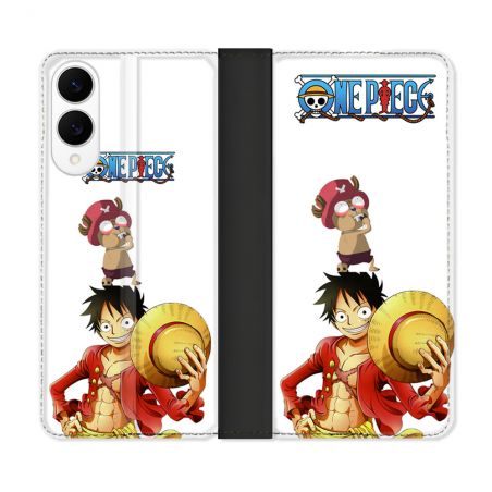 Housse Cuir Portefeuille Pour Samsung Galaxy S25 EDGE Manga One Piece Chopper