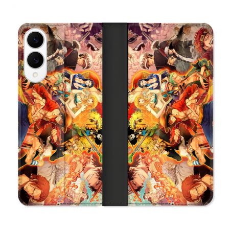 Housse Cuir Portefeuille Pour Samsung Galaxy S25 EDGE Manga One Piece Nakama