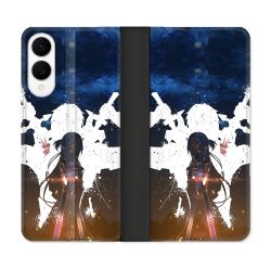 Housse Cuir Portefeuille Pour Samsung Galaxy S25 EDGE Manga SAO sword Art Online Asuna