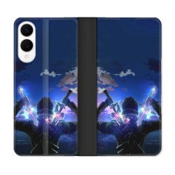 Housse Cuir Portefeuille Pour Samsung Galaxy S25 EDGE Manga SAO sword Art Online Epee